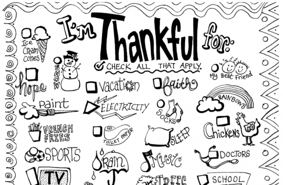 “I’m Thankful For” Activity