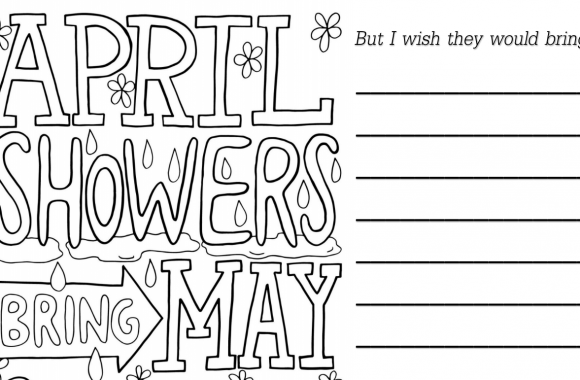 April Showers Bring May Flowers Activity